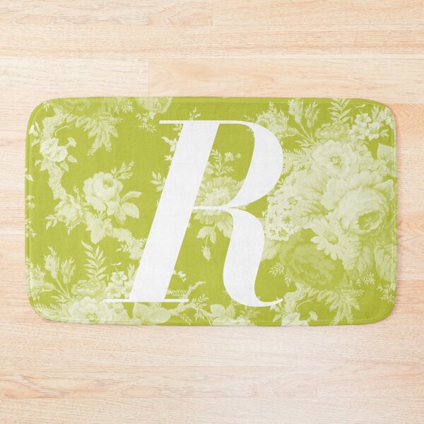 Aperçu de l'œuvre Lettre R, Alphabet Vintage - Monogramme Botanique - Vert Chaud créée et vendue par mydoodlesateme.