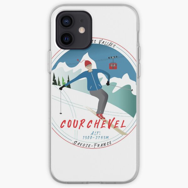 Skiing Courchevel iPhone Soft Case