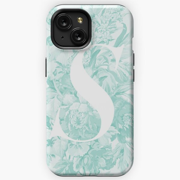 iPhone 11 Light Blue with Black Monogram Initial Case Letter T Case