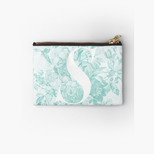 Item preview, S Letter, Vintage Alphabet - Botanical Monogram - Pale Pastel Blue designed and sold by mydoodlesateme.