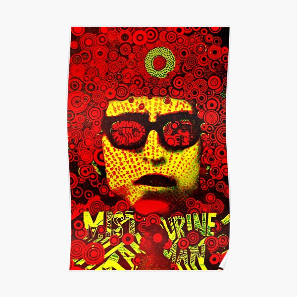 Blowing in the Mind Psychedelic Poster Poster