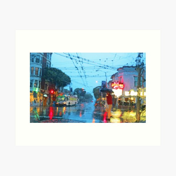 Fillmore in the Rain Art Print