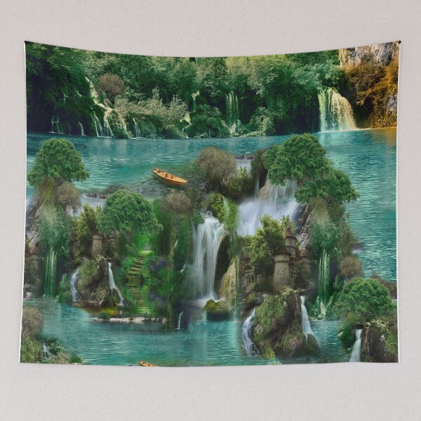 Item preview, Holiday Celebration at a Fantasy Lake designed and sold by NadineMay.