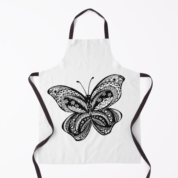 Item preview, Butterfly Aussie Tangle Black & White  designed and sold by Heatherian.