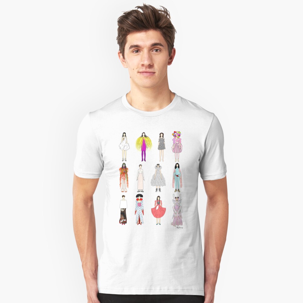 Outfits of Bjork Fashion Slim Fit T-Shirt