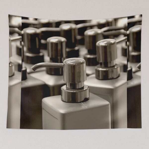 Item preview, Black empty liquid soap bottles	 designed and sold by EstelleRossetti.