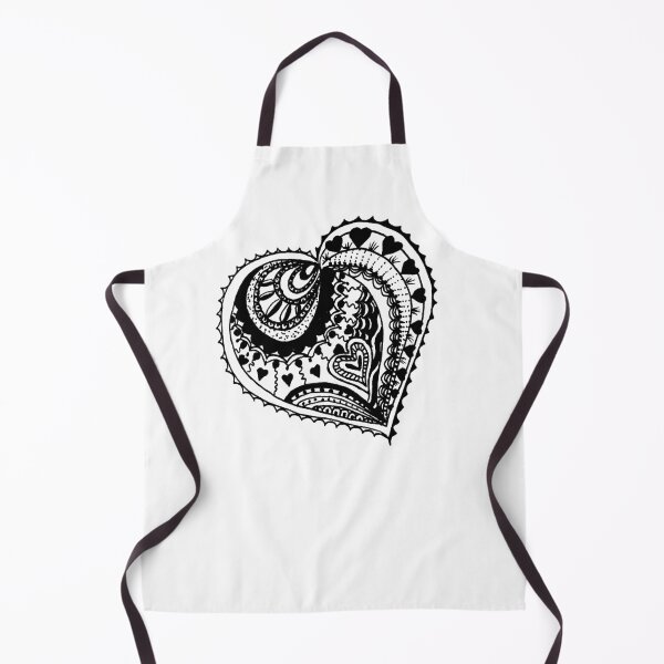 Item preview, Valentine Heart Aussie Tangle Black & White  designed and sold by Heatherian.
