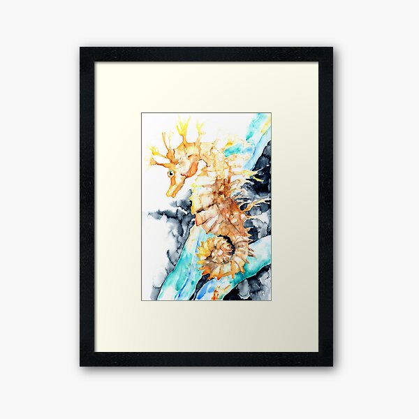 Dreaming Of A Seahorse Framed Art Print