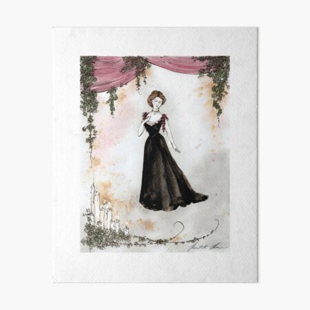1890s Gown Art Board Print