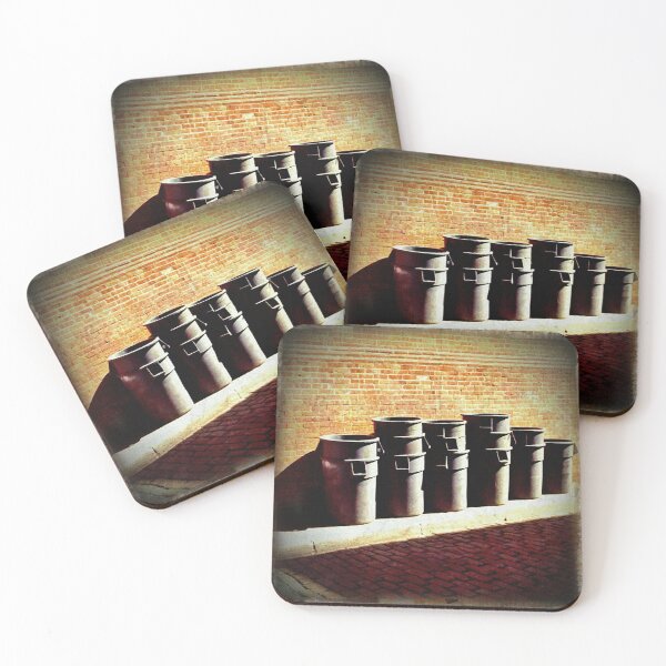Item preview, Stacked Trash Cans in a Row designed and sold by Val Goretsky.