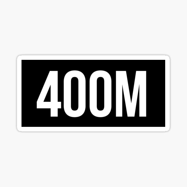 400m Stickers Redbubble