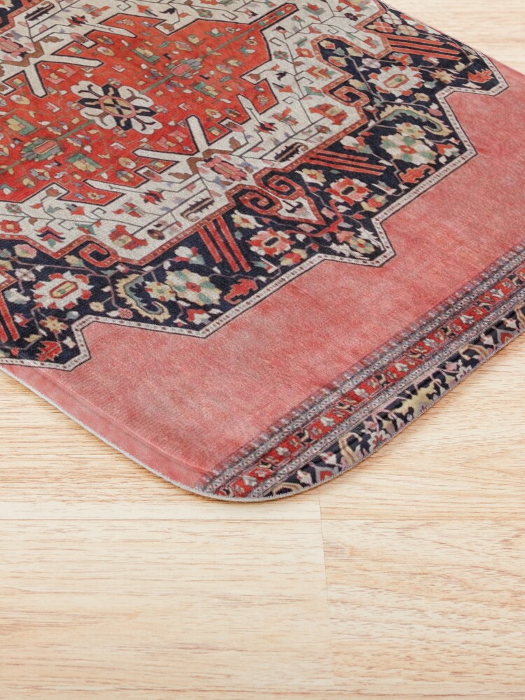 "Silk Heriz Antique Persian Rug Print" Bath Mat for Sale by bragova