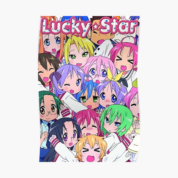 Lucky Star Cast Poster By Shadowbolt Redbubble