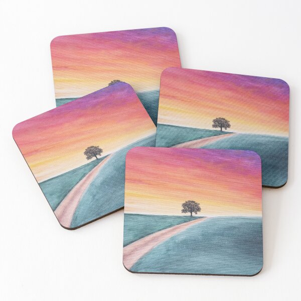 Item preview, Tree & Sunset Painting designed and sold by SchaeferArt.