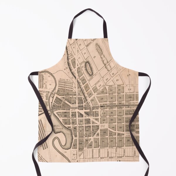 Item preview, Vintage Map of Downtown Syracuse NY (1834) designed and sold by BravuraMedia.
