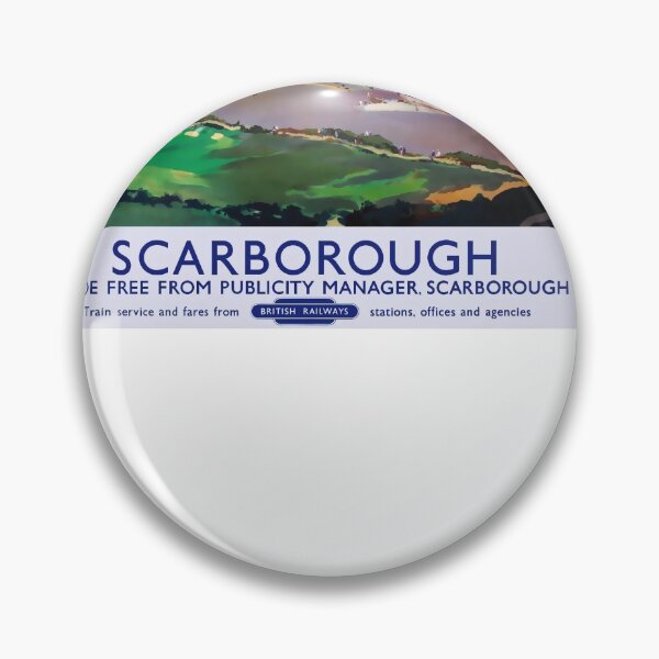 Item preview, Railway Poster Scarborough designed and sold by stickart-marek.