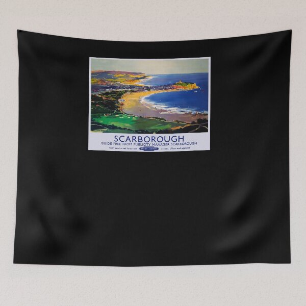 Item preview, Railway Poster Scarborough designed and sold by stickart-marek.