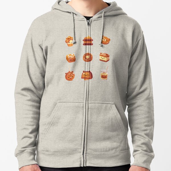 Salted caramel bear Zipped Hoodie