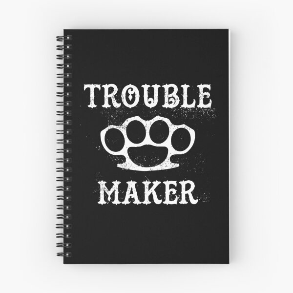 Item preview, Distressed Trouble Maker with Brass Knuckles designed and sold by SpreadForSatan.
