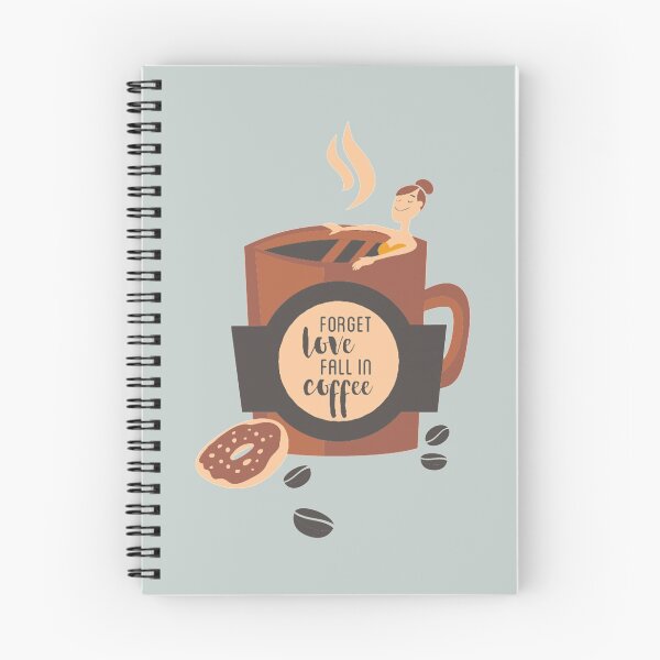 Item preview, Forget love, fall in coffee - Funny coffee lover Gift designed and sold by Teenation9.