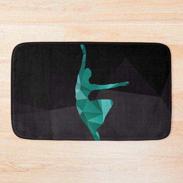 Item preview, Polygonal Dancing Ballerina in Turquoise Hues designed and sold by artsome-design.