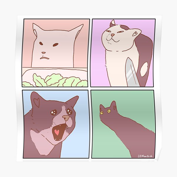 pastel cat meme