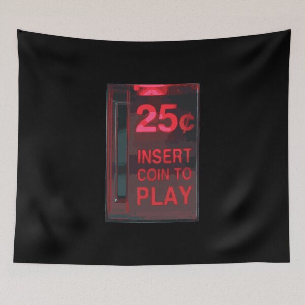 Item preview, 25c INSERT COIN TO PLAY RETRO CASINO designed and sold by w1ckerman.