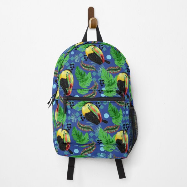 Item preview, Toucan in The Tropics Blue Background designed and sold by Sharon Schwalbe.