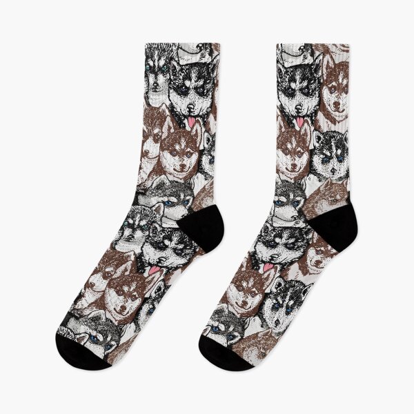 Aperçu de l'œuvre Husky Social créée et vendue par Huebucket.