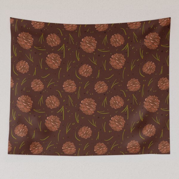 Item preview, Pinecones repeating pattern designed and sold by Howlites.