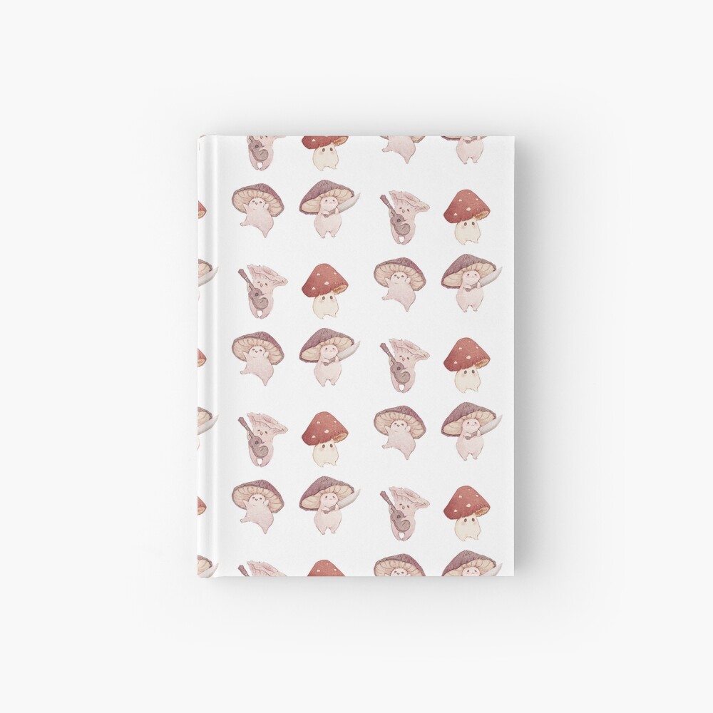 Four cute mushroom friends Hardcover Journal