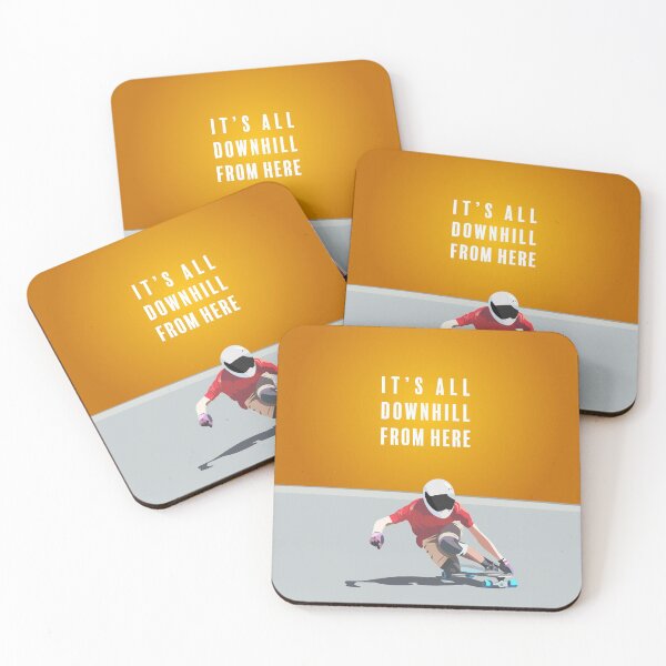 Item preview, Downhill Skateboarding - Illustration  designed and sold by foxleylane.