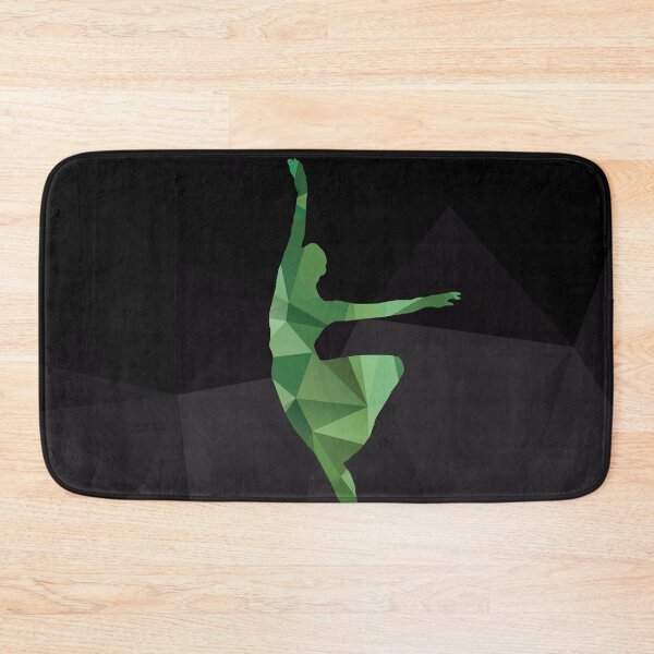 Item preview, Polygonal Dancing Ballerina in Green Hues designed and sold by artsome-design.