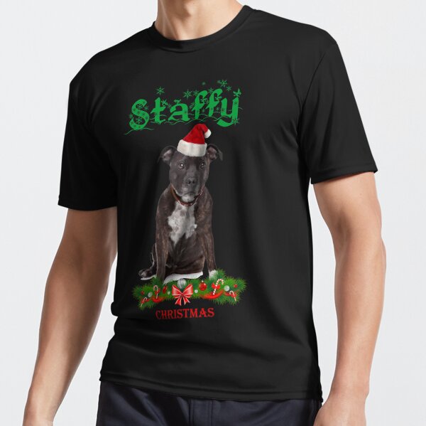 staffy christmas shirt