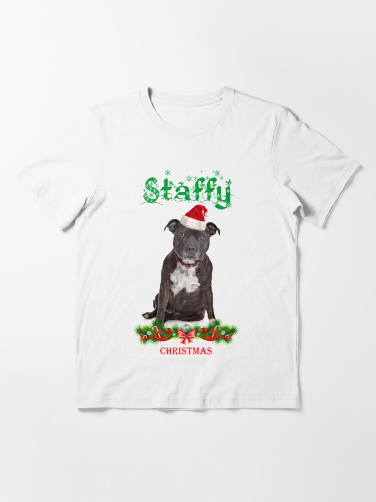 staffy christmas shirt