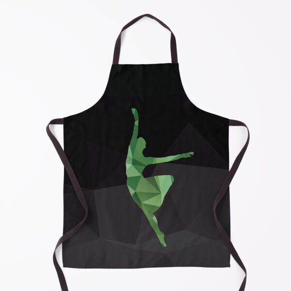 Item preview, Polygonal Dancing Ballerina in Green Hues designed and sold by artsome-design.