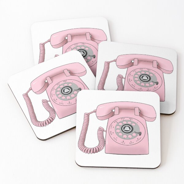 Item preview, Pink Retro Phone designed and sold by taysstickerstop.
