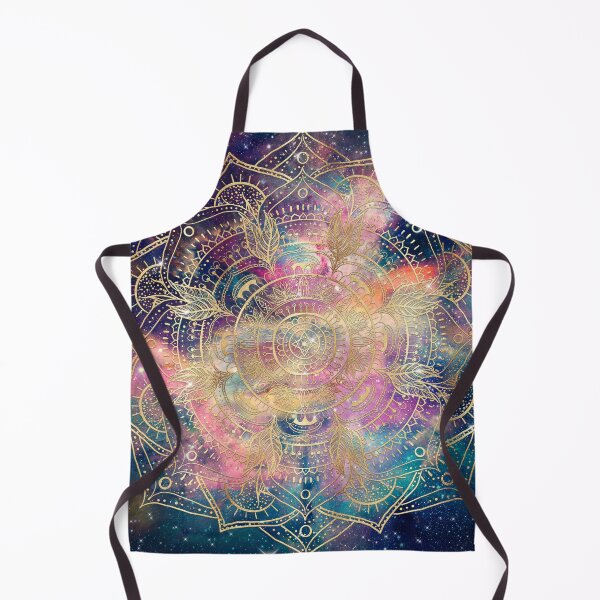 Item preview, Stylish Gold mandala watercolor & Nebula Colorful Design designed and sold by NdesignTrend.