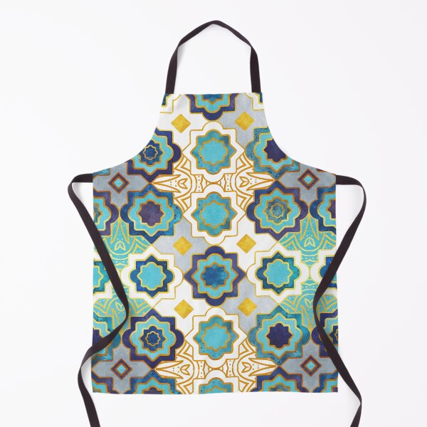 Item preview, Marrakesh gold and blue geometry inspiration designed and sold by SelmaCardoso.