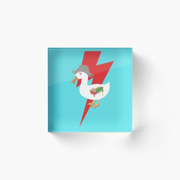 Zombie Duck, always weaponized! Acrylic Block