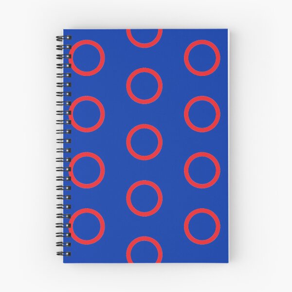 Item preview, red circle blue background designed and sold by miaterinka.