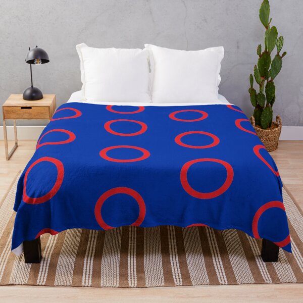 Vista previa del artículo con la obra «círculo rojo fondo azul», diseñado y vendido por miaterinka.