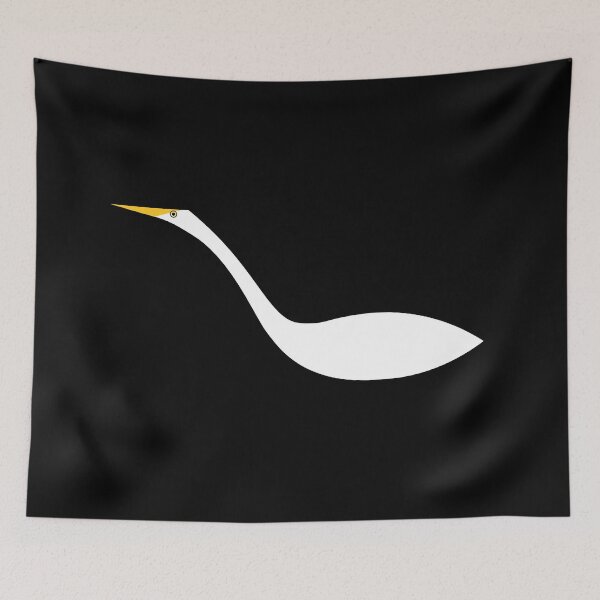 Item preview, Minimalist Great Egret designed and sold by jspiggle.