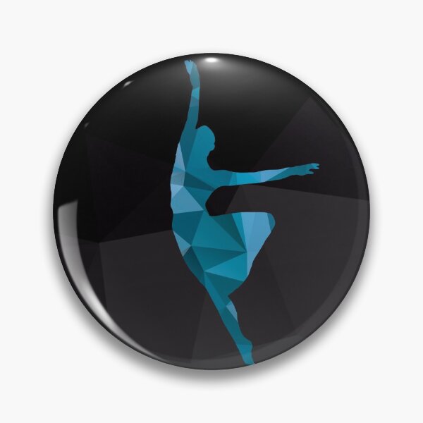 Item preview, Polygonal Dancing Ballerina in Blue Hues designed and sold by artsome-design.