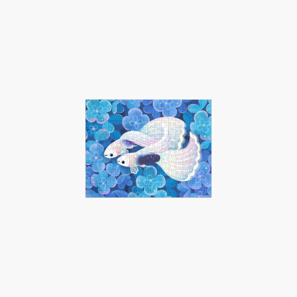 White tuxedo guppy Jigsaw Puzzle