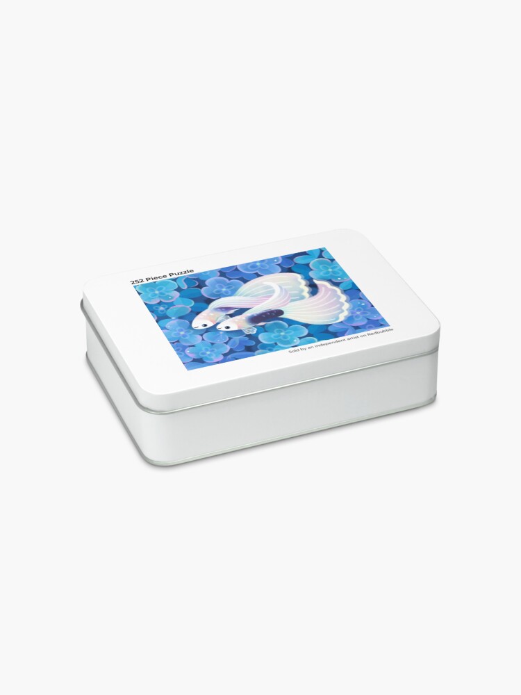 Alternate view of White tuxedo guppy Jigsaw Puzzle