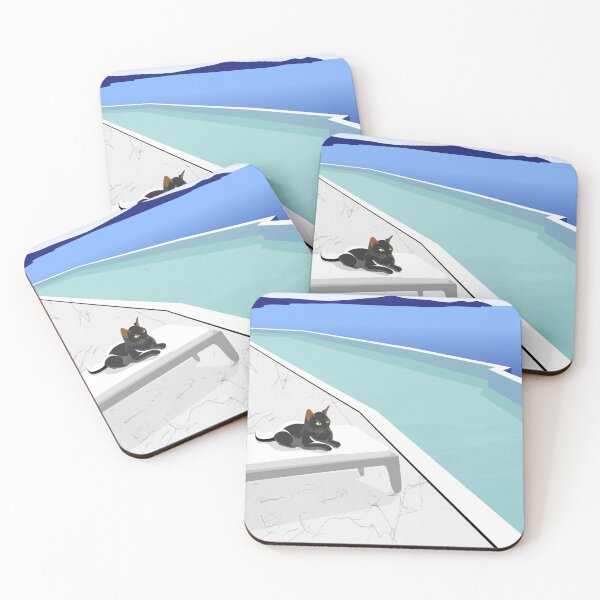 Item preview, Santorini Cat  designed and sold by MAS Graphic Design.