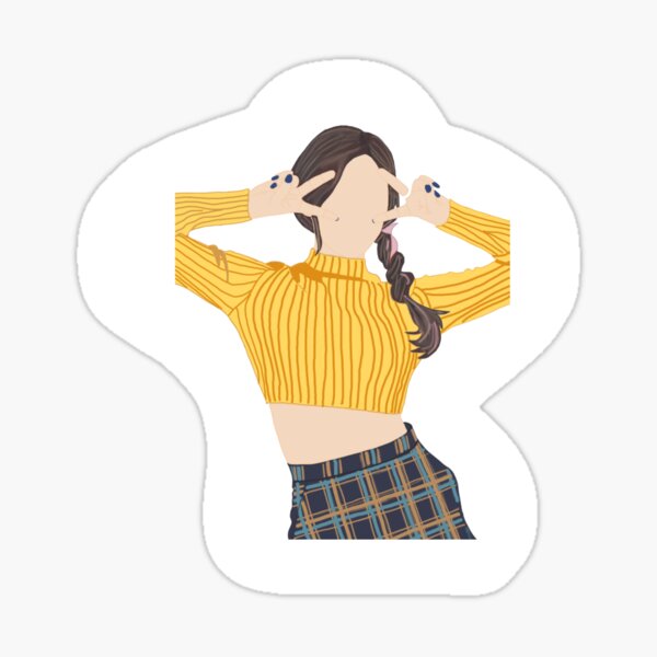 Twice Tzuyu Heart Shaker Era Sticker By Dole Mv Redbubble