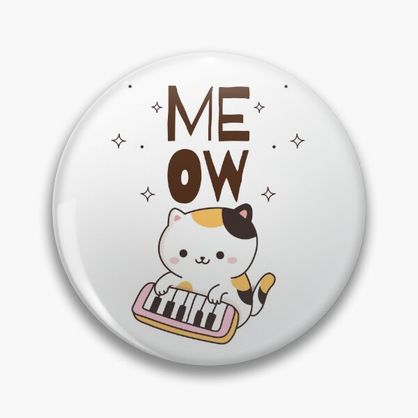 Item preview, Kawaii Cute Piano Cat "Meow" - Gift for kawaii and cat lovers designed and sold by TamGustam.