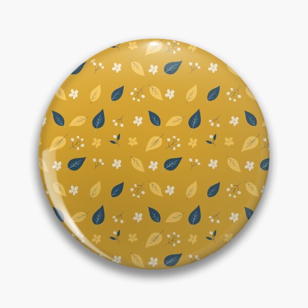 Item preview, Mustard Yellow Little Buds pattern - Orchard Birds Collection designed and sold by SarahPrice.